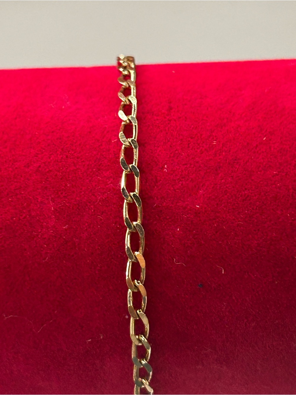 Sterling Silver Vermeil figure chain bracelet